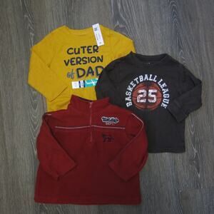 BABY BOYS Bundle 3 Tops (one is NWT)  Size 24 Months Long Sleeve Casual Play